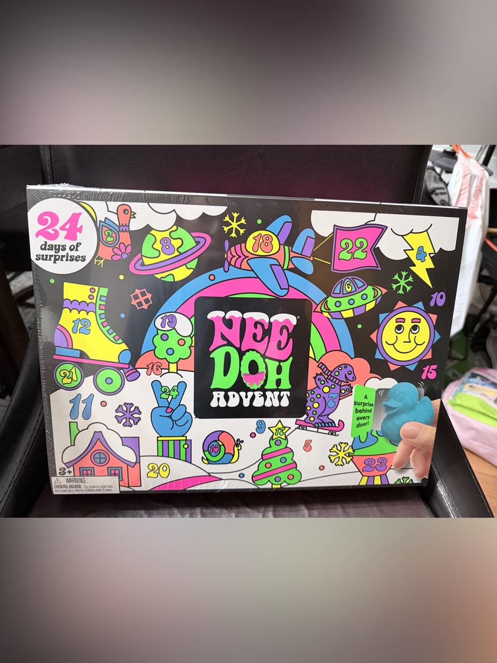 NeeDoh Advent Calendar Kids Toy - Bright Multicolor